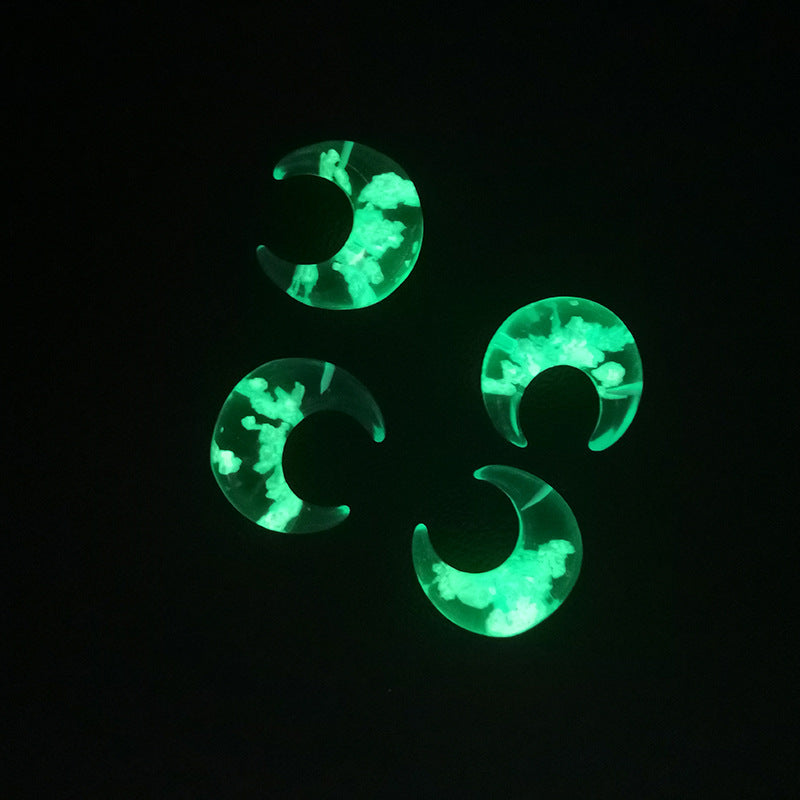 Luminous Sky Cloud Necklace Moon Resin Jewelry