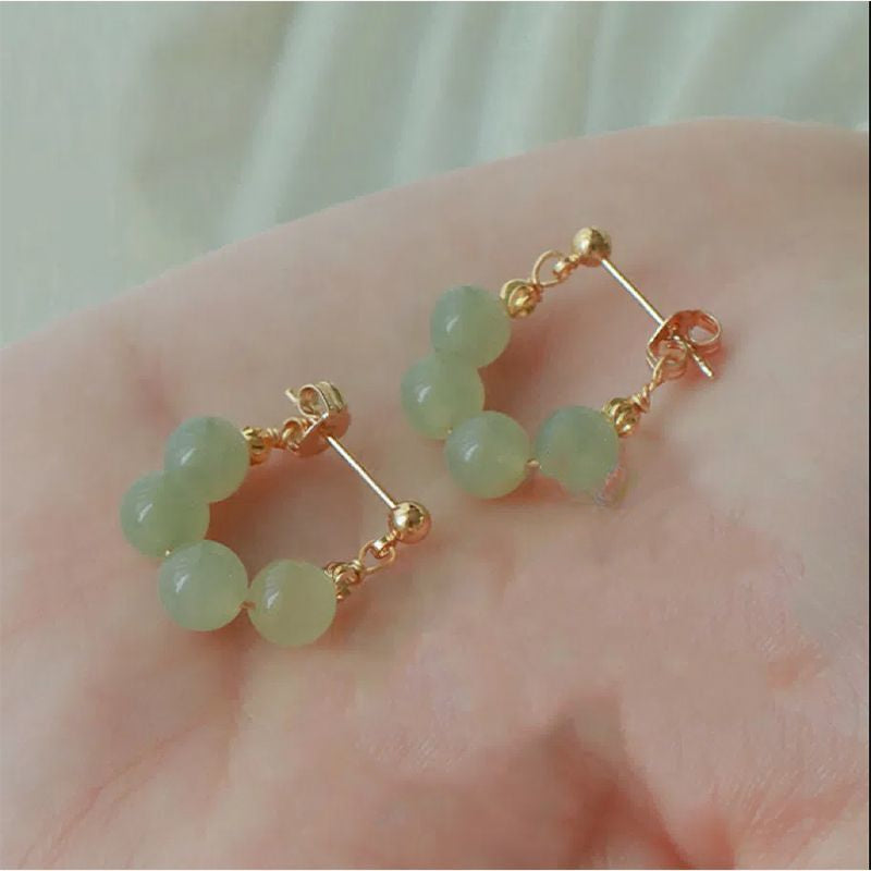 Gentle Temperament Ear Clip Chinese Style Earrings