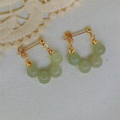 Gentle Temperament Ear Clip Chinese Style Earrings