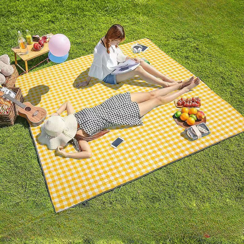 Waterproof Pocket Beach Blanket Lightweight Mat for Outdoor Picnic & Camping