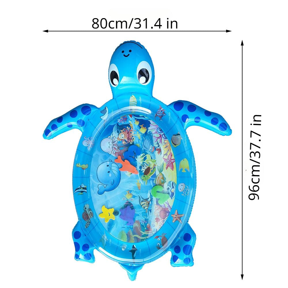 Turtle Inflatable Water Mat Baby Play Center Fun Activity
