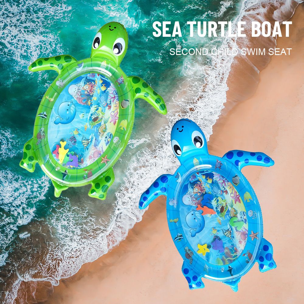 Turtle Inflatable Water Mat Baby Play Center Fun Activity