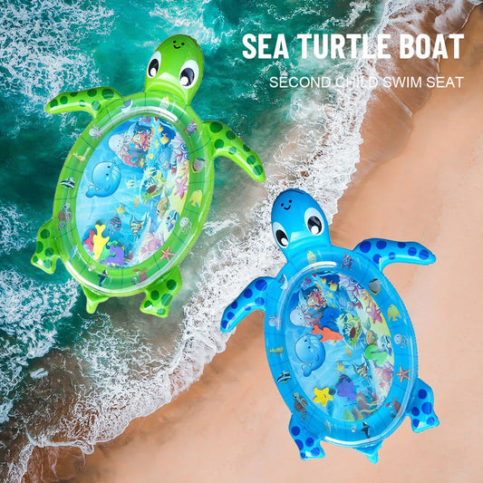 Turtle Inflatable Water Mat Baby Play Center Fun Activity