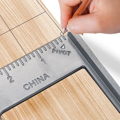 Aluminium Triangle Ruler 17 78 Cm Carpenter Set Square Angle Woodworking Tools