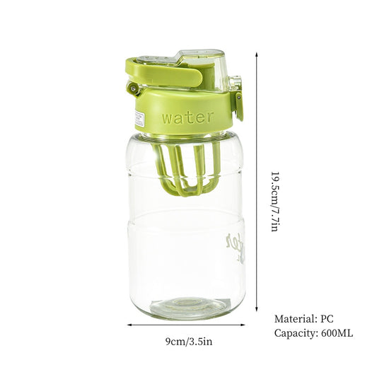 600ml Portable Water Bottle with Infuser - Ideal for Summer Sports, Travel