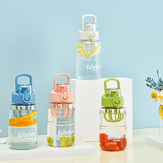 600ml Portable Water Bottle with Infuser - Ideal for Summer Sports, Travel
