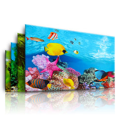 Double Sided Aquarium Background Stickers - Enhance Fish Tank Decor