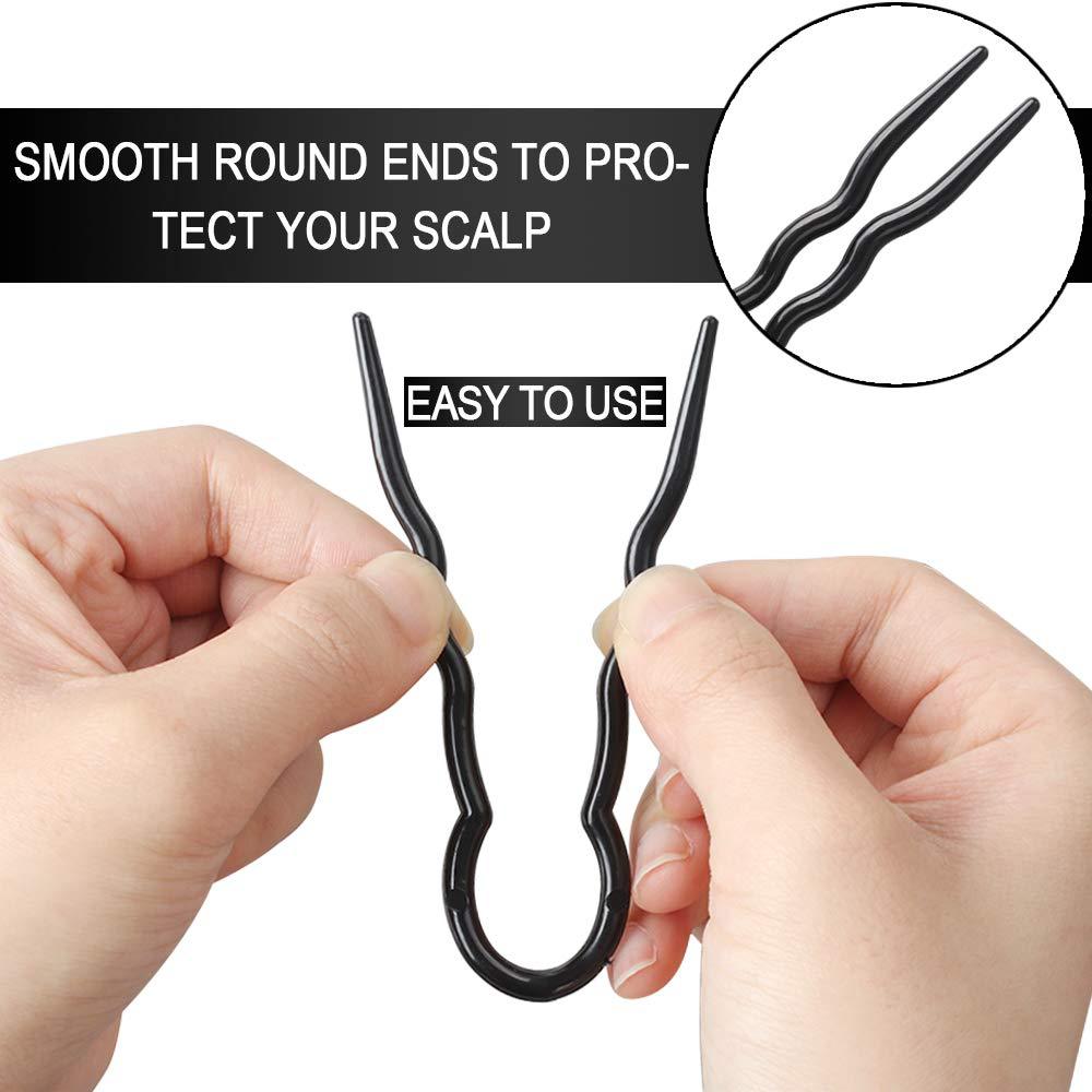 3pcs U Shaped Hair Pin Hair Fork For Thick Hair