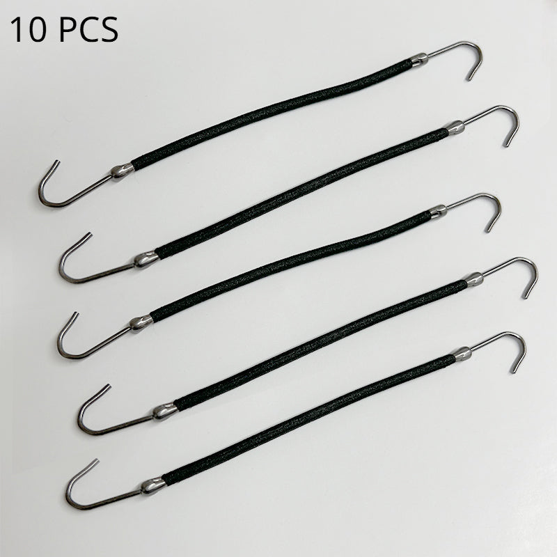 10pcs Elastic Hook Hair Tie Ponytail Holder Hooks Hair Rope