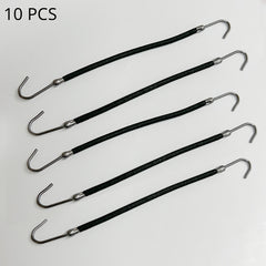 10pcs Elastic Hook Hair Tie Ponytail Holder Hooks Hair Rope