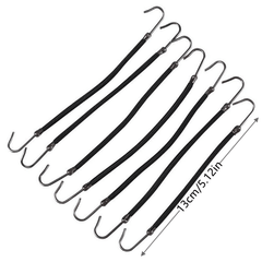 10pcs Elastic Hook Hair Tie Ponytail Holder Hooks Hair Rope