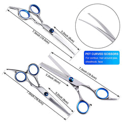 Stainless Steel Pet Hair Scissors Grooming Shears for Cats and Dogs