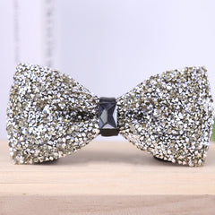 Crystal Rhinestone Bow Tie for Party Banquet Wedding Groom