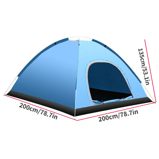 Quick Opening Automatic Beach Camping Tent for 3-4 People