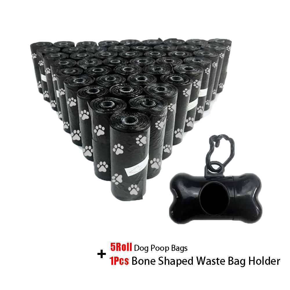 6pcs Portable Dog Poop Bags with Holder - Leak Proof