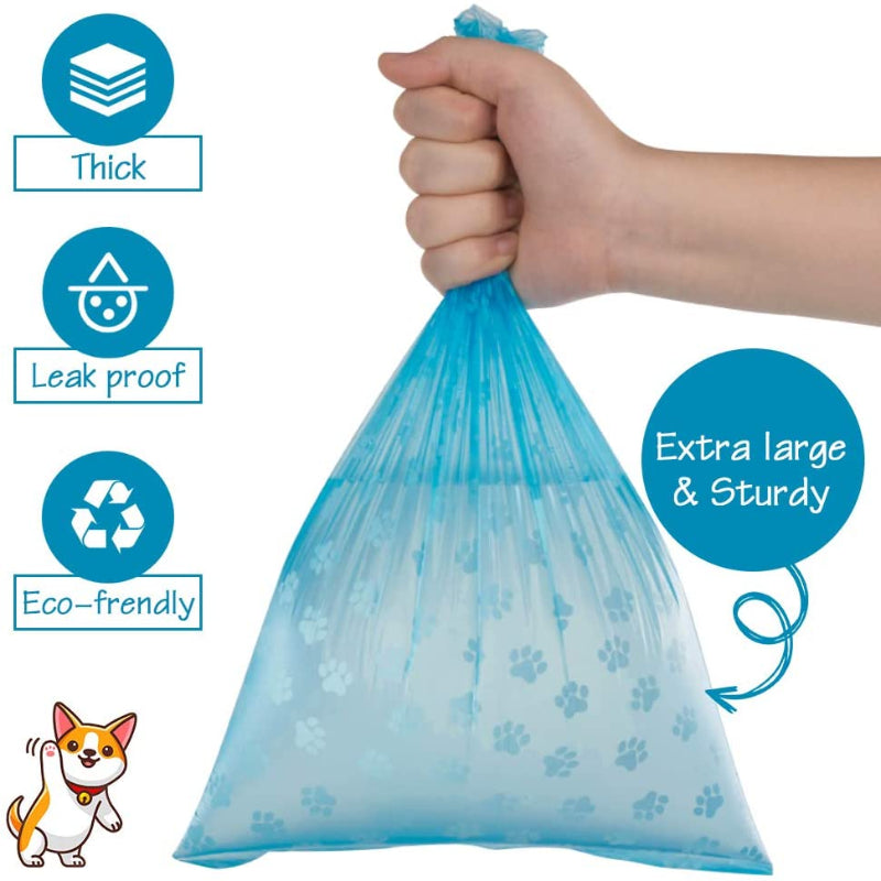 6pcs Portable Dog Poop Bags with Holder - Leak Proof