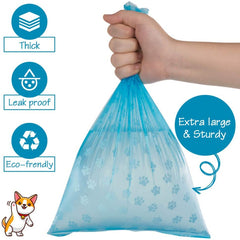 6pcs Portable Dog Poop Bags with Holder - Leak Proof