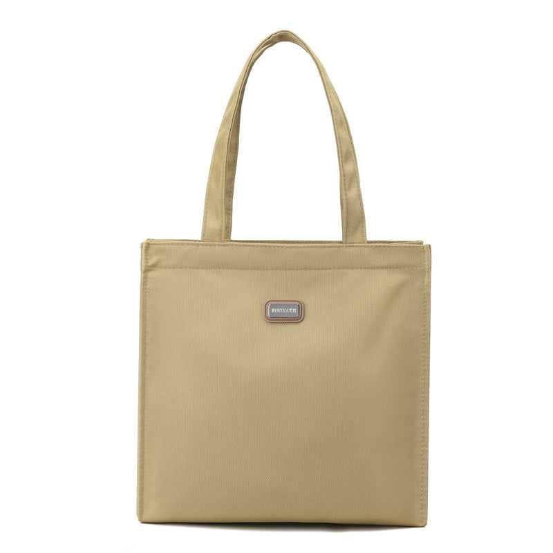 Large Capacity Shoulder Bag Casual Nylon Handbag for Shopper & Document Storage
