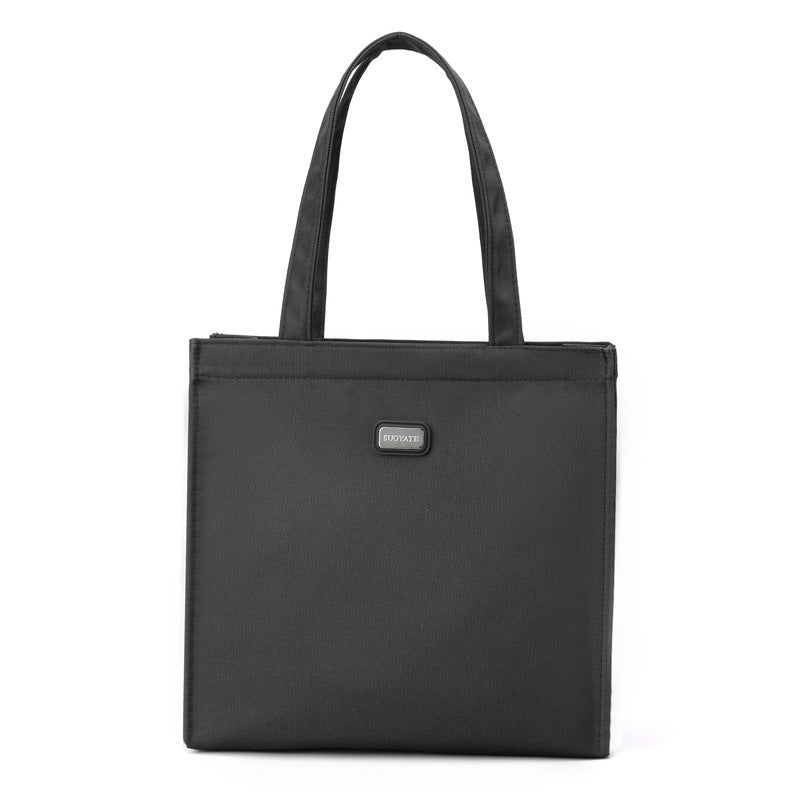 Large Capacity Shoulder Bag Casual Nylon Handbag for Shopper & Document Storage