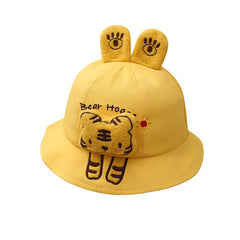 Kids Sunshade Bucket Hat w/ Animal Patterns for Outdoor Travel