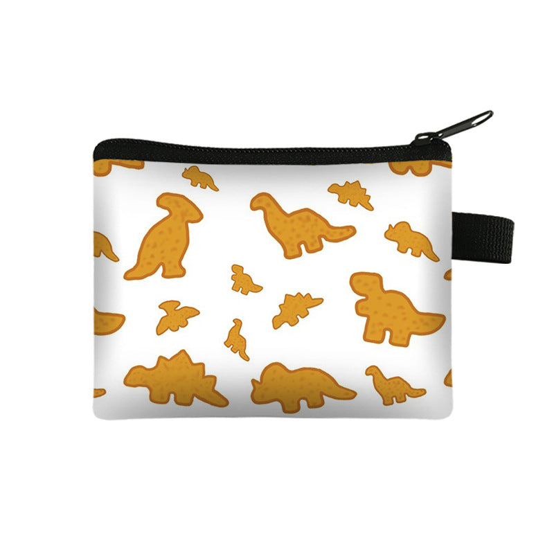 Dino Chicken Nugget Makeup Bag for Women & Girls