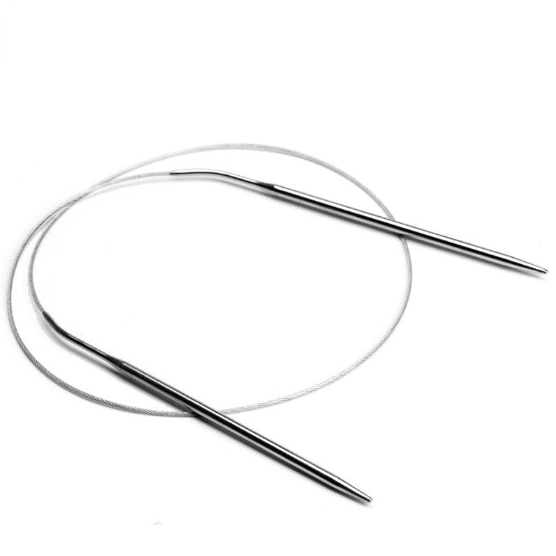 11pcs Stainless Circular Knitting Needles Crochet Weaving Pins