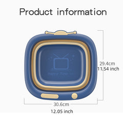 Colorful Car Shaped Folding Washbasin for Kids Bath Time