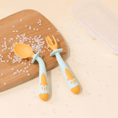 Safe Fork Spoon Set Babies Toddlers BPA Free