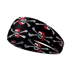 Men's Skull Sweat-absorbing Yoga Running Fitness Hairband