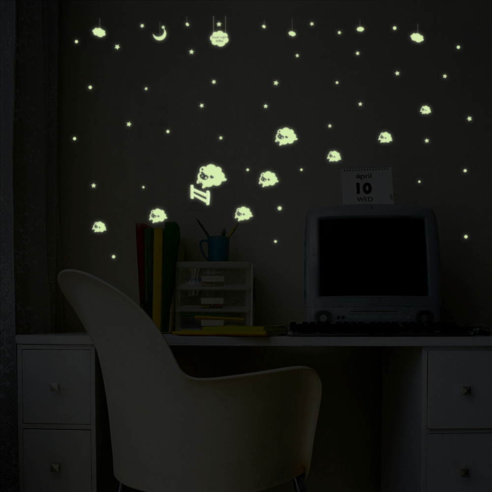 Luminous Cartoon Animals Fluorescence Stick Children Bedroom Adornment