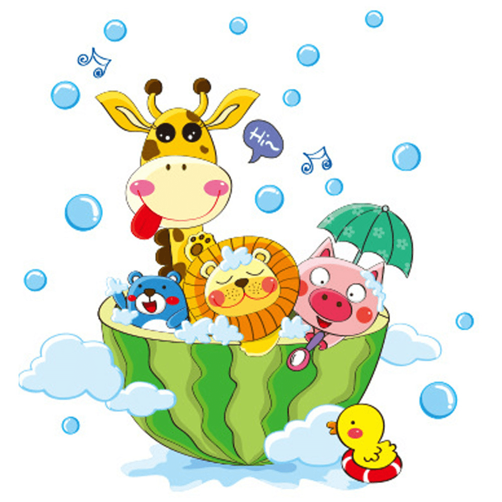 Small Giraffe Wall Stickers for Kids Room Decoration