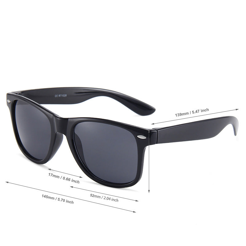 Retro Vintage Dark Sunglasses For Men Women UV400 Sunshade Glasses
