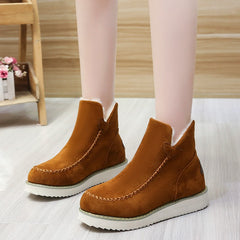 Women's Platform Snow Boots Plush Lined Lightweight Ankle Boots