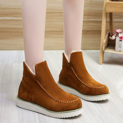 Women's Platform Snow Boots Plush Lined Lightweight Ankle Boots