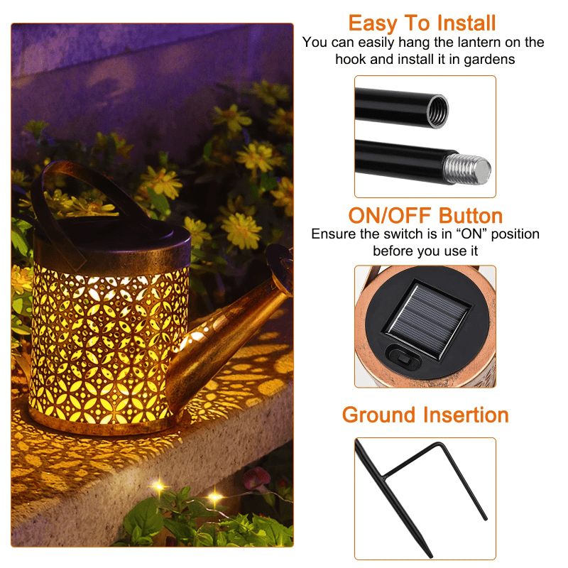 1pc Solar Outdoor Sprinkler Garden Decoration Waterfall Lights