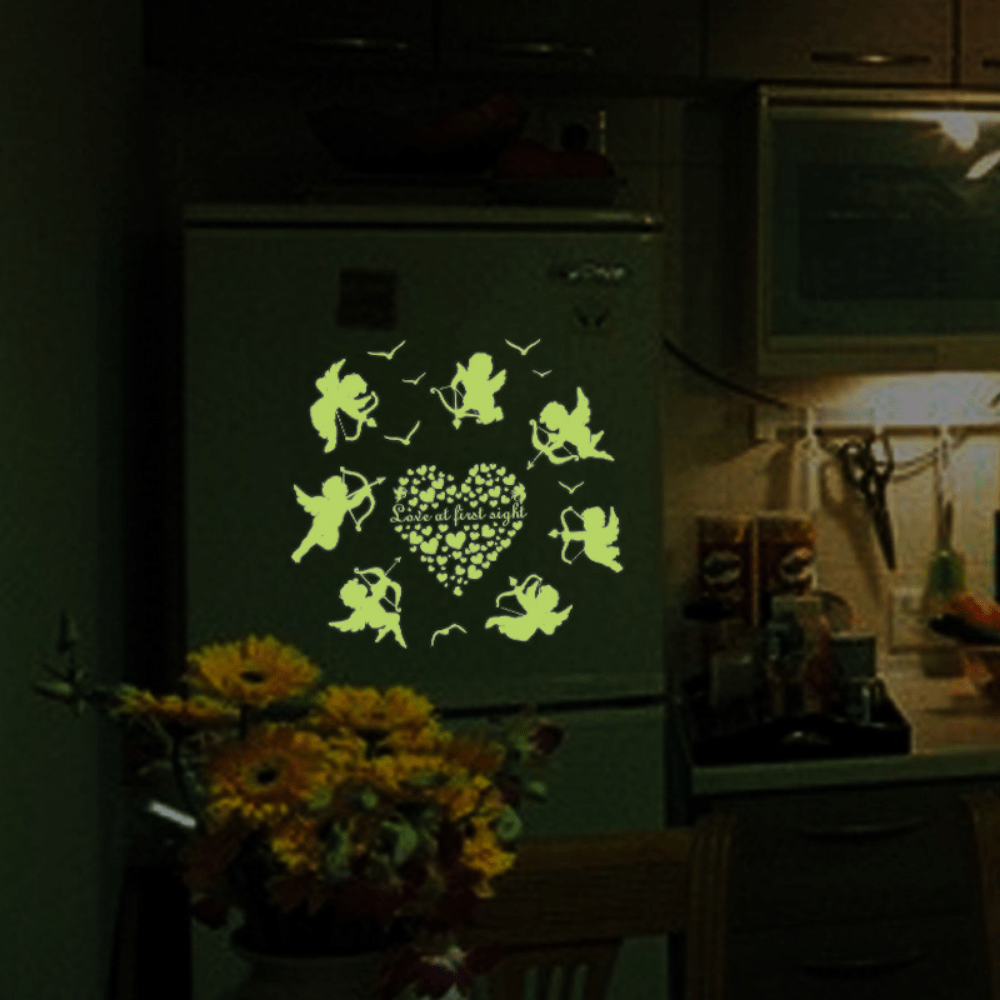 Cupid Glow in The Dark Wall Stickers for Small Room