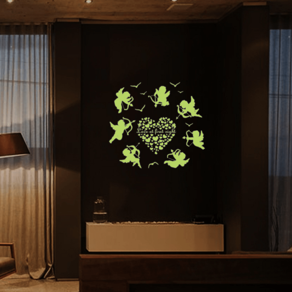 Cupid Glow in The Dark Wall Stickers for Small Room