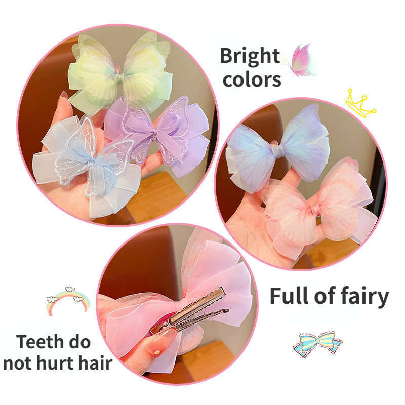 Fairy Butterfly Hair Clips for Baby Girls