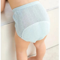 3pcs Solid Cotton Gauze Baby Cloth Diapers Training Pants