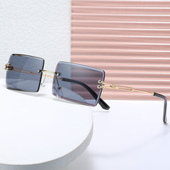 Sun Protection Men's Rimless Sunglasses for Outdoor Activities