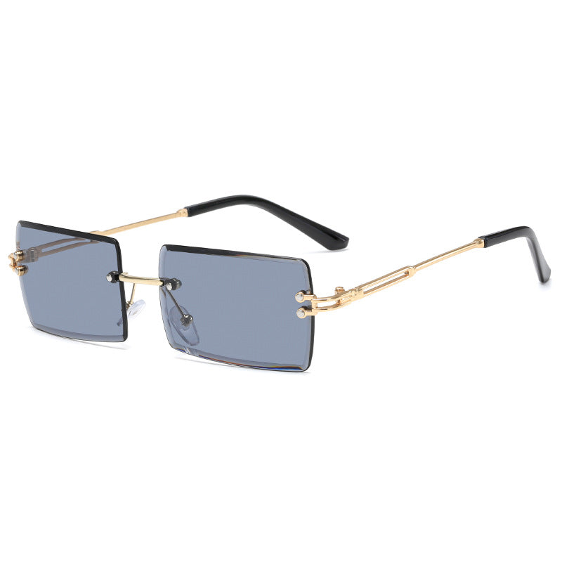 Sun Protection Men's Rimless Sunglasses for Outdoor Activities