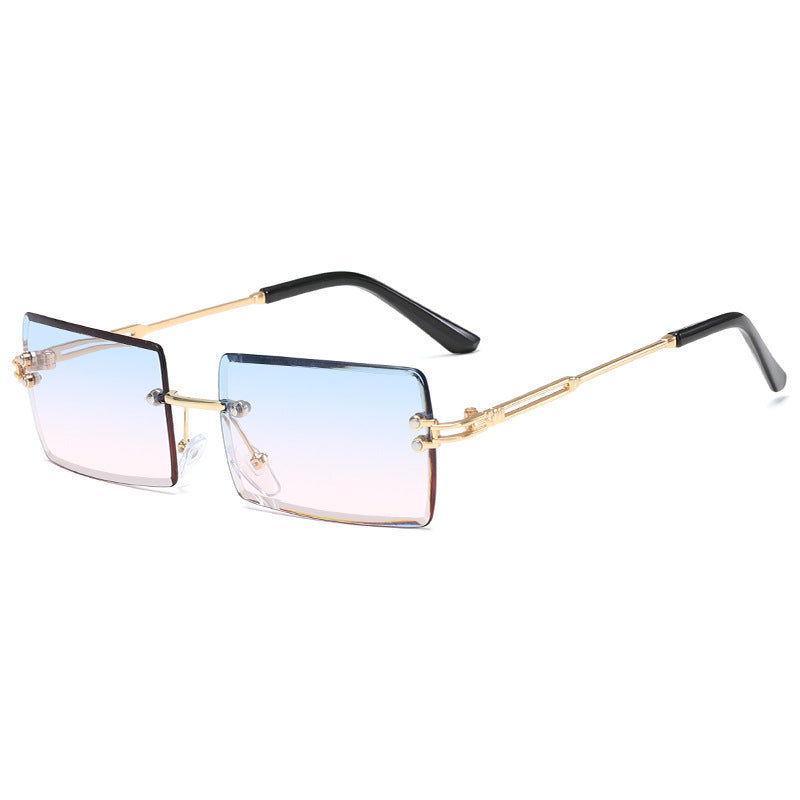 Sun Protection Men's Rimless Sunglasses for Outdoor Activities