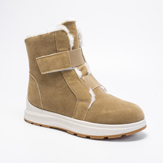 Women's Platform Snow Boots Hook & Loop Winter Comfort Shoes