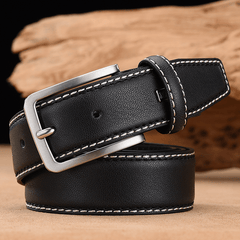 Men Leather Retro Waist Belt For Jeans Adjustable Waistband