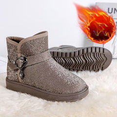 Women's Platform Snow Boots Plush Lined Casual & Warm Short Boots