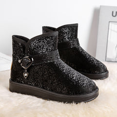 Women's Platform Snow Boots Plush Lined Casual & Warm Short Boots
