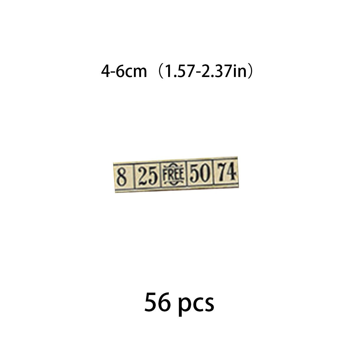 56pcs Digital Labels Stickers DIY Computer Washi Scrapbooking Stickers