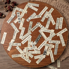 56pcs Digital Labels Stickers DIY Computer Washi Scrapbooking Stickers