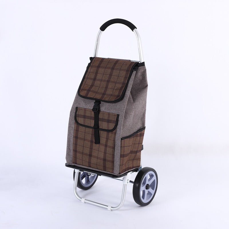 Folding Stair Climbing Shopping Cart with Waterproof Bag