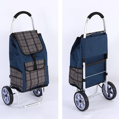 Folding Stair Climbing Shopping Cart with Waterproof Bag